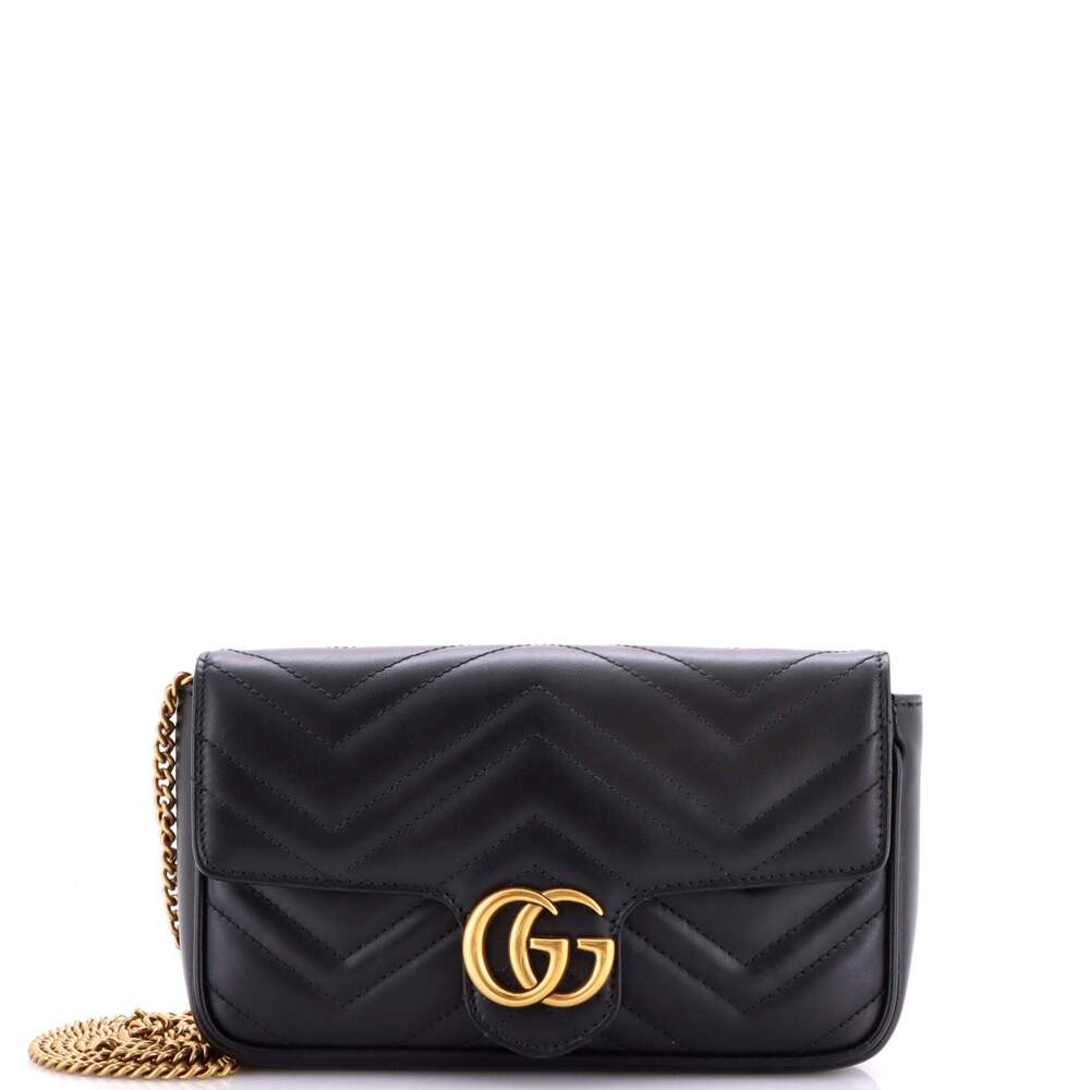 Gucci Gg Marmont Wallet On Chain #242666G17B - Picture 1 of 9